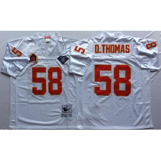 Nike Chiefs #58 Derrick Thomas White Men's Stitched Throwback Jersey Nike Chiefs #58 Derrick Thomas White Men's Stitched Throwback Jersey
