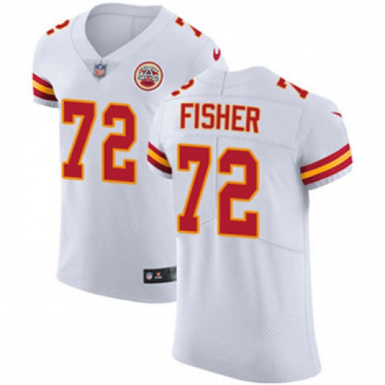Nike Chiefs #72 Eric Fisher White Mens Stitched NFL Vapor Untouchable Elite Jersey Nike Chiefs #72 Eric Fisher White Mens Stitched NFL Vapor Untouchable Elite Jersey