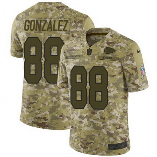 Nike Chiefs #88 Tony Gonzalez Camo Mens Stitched NFL Limited 2018 Salute To Service Jersey Nike Chiefs #88 Tony Gonzalez Camo Mens Stitched NFL Limited 2018 Salute To Service Jersey