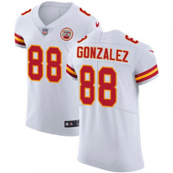 Nike Chiefs #88 Tony Gonzalez White Mens Stitched NFL Vapor Untouchable Elite Jersey Nike Chiefs #88 Tony Gonzalez White Mens Stitched NFL Vapor Untouchable Elite Jersey