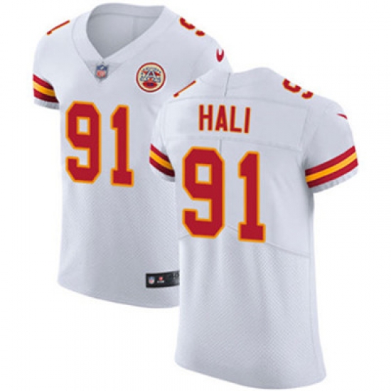 Nike Chiefs #91 Tamba Hali White Mens Stitched NFL Vapor Untouchable Elite Jersey Nike Chiefs #91 Tamba Hali White Mens Stitched NFL Vapor Untouchable Elite Jersey