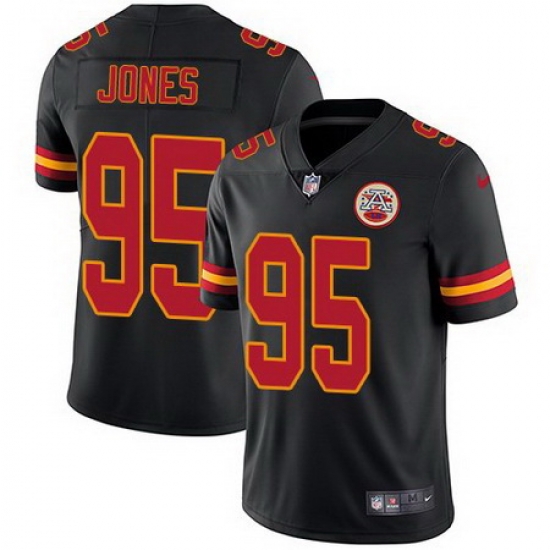 Nike Chiefs 95 Chris Jones Black Vapor Untouchable Limited Jersey Nike Chiefs 95 Chris Jones Black Vapor Untouchable Limited Jersey