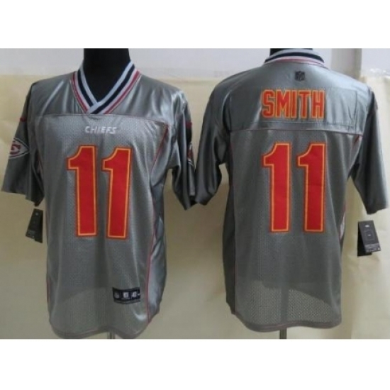 Nike Kansas City Chiefs 11 Alex Smith Grey Elite Vapor NFL Jersey Nike Kansas City Chiefs 11 Alex Smith Grey Elite Vapor NFL Jersey