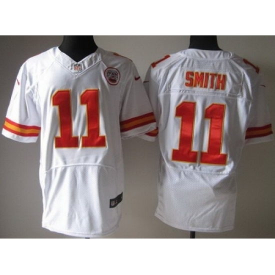 Nike Kansas City Chiefs 11 Alex Smith White Elite NFL Jersey Nike Kansas City Chiefs 11 Alex Smith White Elite NFL Jersey
