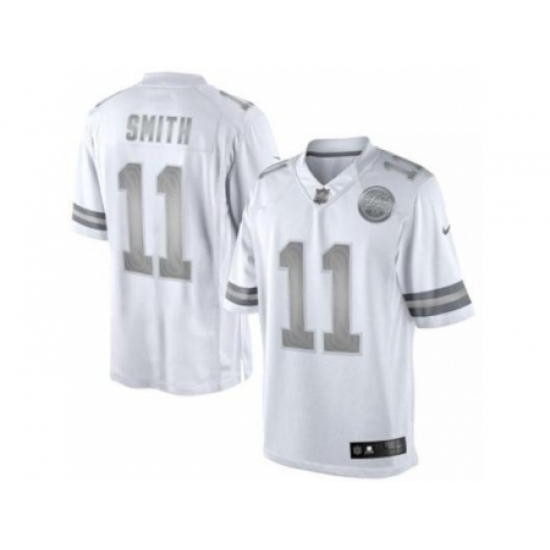 Nike Kansas City Chiefs 11 Alex Smith White Limited Platinum NFL Jersey Nike Kansas City Chiefs 11 Alex Smith White Limited Platinum NFL Jersey