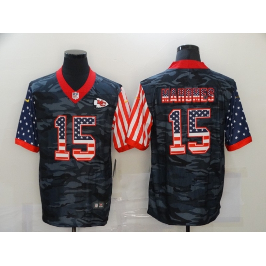 Nike Kansas City Chiefs 15 Patrick Mahomes Black Camo USA Flag Limited Jersey Nike Kansas City Chiefs 15 Patrick Mahomes Black Camo USA Flag Limited Jersey