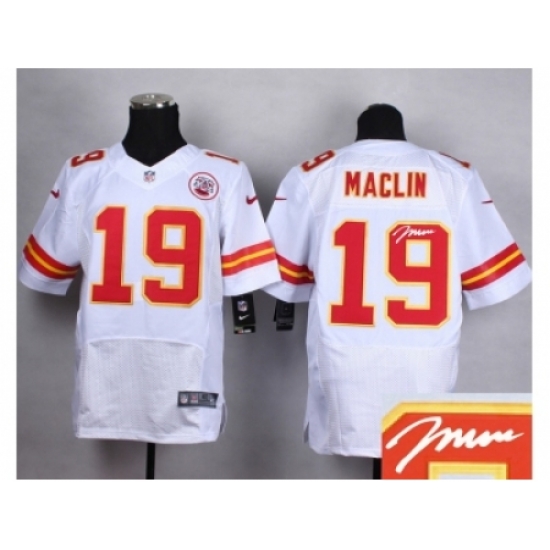 Nike Kansas City Chiefs 19 Jeremy Maclin white Elite Signature NFL Jersey Nike Kansas City Chiefs 19 Jeremy Maclin white Elite Signature NFL Jersey