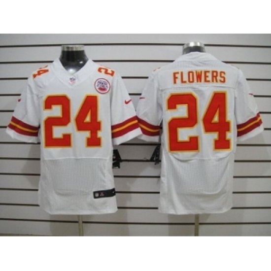 Nike Kansas City Chiefs 24 Brandon Flowers White Eilte NFL Jersey Nike Kansas City Chiefs 24 Brandon Flowers White Eilte NFL Jersey