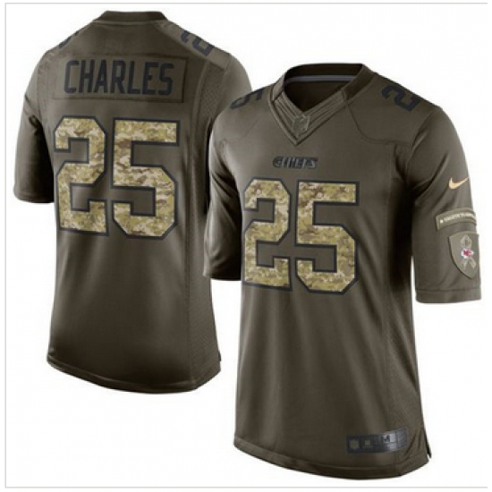 Nike Kansas City Chiefs #25 Jamaal Charles Green Men 27s Stitched NFL Limited Salute to Service Jersey Nike Kansas City Chiefs #25 Jamaal Charles Green Men 27s Stitched NFL Limited Salute to Service Jersey