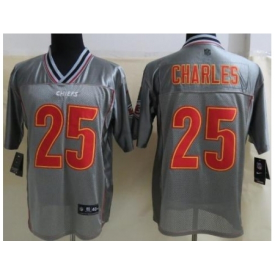 Nike Kansas City Chiefs 25 Jamaal Charles Grey Elite Vapor NFL Jersey Nike Kansas City Chiefs 25 Jamaal Charles Grey Elite Vapor NFL Jersey