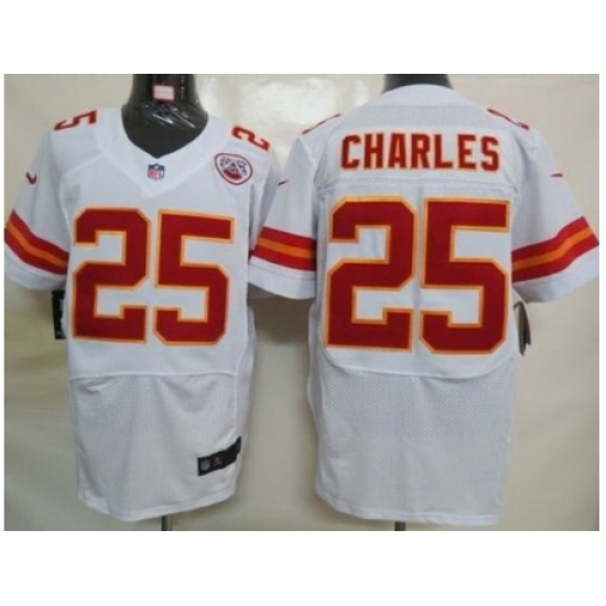 Nike Kansas City Chiefs 25 Jamaal Charles White Elite NFL Jersey Nike Kansas City Chiefs 25 Jamaal Charles White Elite NFL Jersey