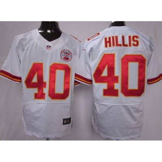 Nike Kansas City Chiefs 40 Peyton Hillis White Elite NFL Jersey Nike Kansas City Chiefs 40 Peyton Hillis White Elite NFL Jersey