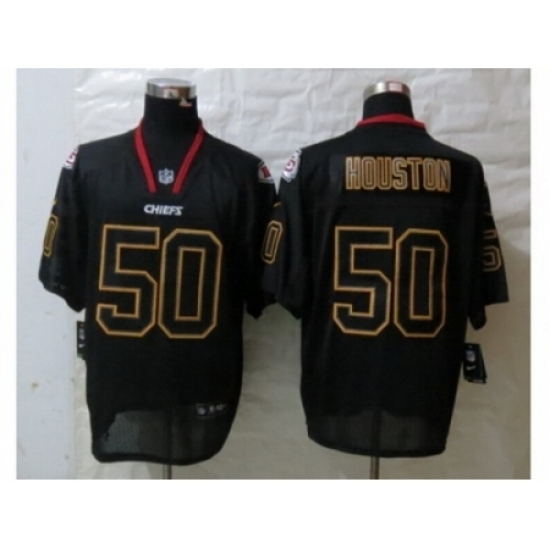 Nike Kansas City Chiefs 50 Justin Houston Black Elite Lights Out NFL Jersey Nike Kansas City Chiefs 50 Justin Houston Black Elite Lights Out NFL Jersey