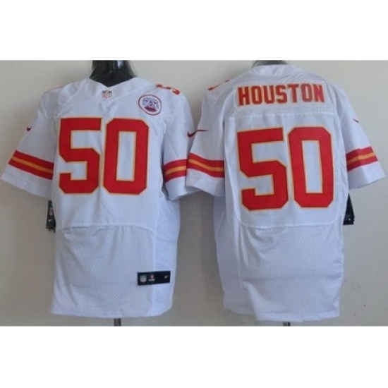 Nike Kansas City Chiefs 50 Justin Houston White Elite NFL Jersey Nike Kansas City Chiefs 50 Justin Houston White Elite NFL Jersey