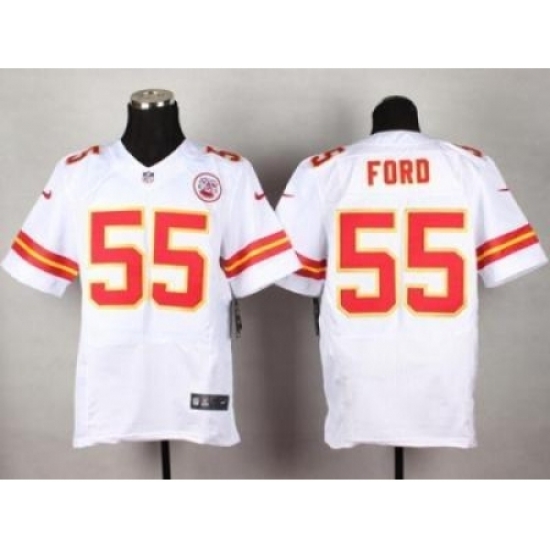 Nike Kansas City Chiefs 55 Dee Ford White Elite NFL Jersey Nike Kansas City Chiefs 55 Dee Ford White Elite NFL Jersey