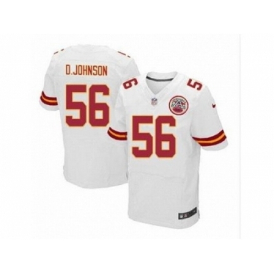 Nike Kansas City Chiefs 56 Derrick Johnson white Elite NFL Jersey Nike Kansas City Chiefs 56 Derrick Johnson white Elite NFL Jersey
