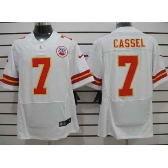 Nike Kansas City Chiefs 7 Matt Cassel White Elite NFL Jersey Nike Kansas City Chiefs 7 Matt Cassel White Elite NFL Jersey