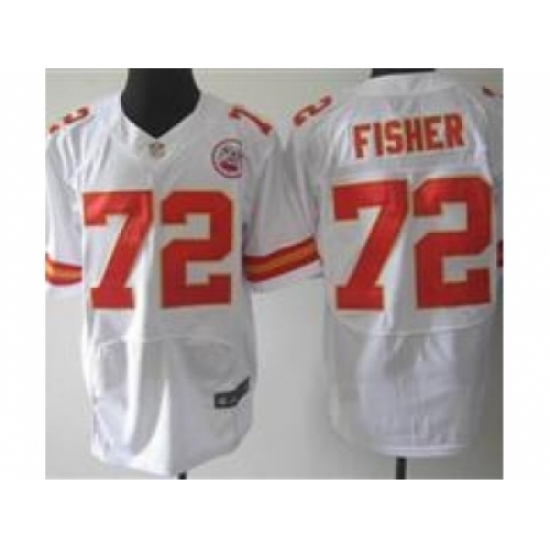 Nike Kansas City Chiefs 72 Eric Fisher White Elite NFL Jersey Nike Kansas City Chiefs 72 Eric Fisher White Elite NFL Jersey