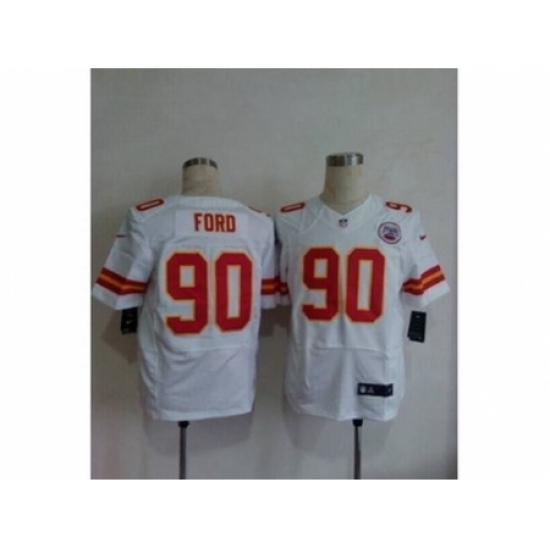 Nike Kansas City Chiefs 90 Dee Ford white Elite NFL Jersey Nike Kansas City Chiefs 90 Dee Ford white Elite NFL Jersey