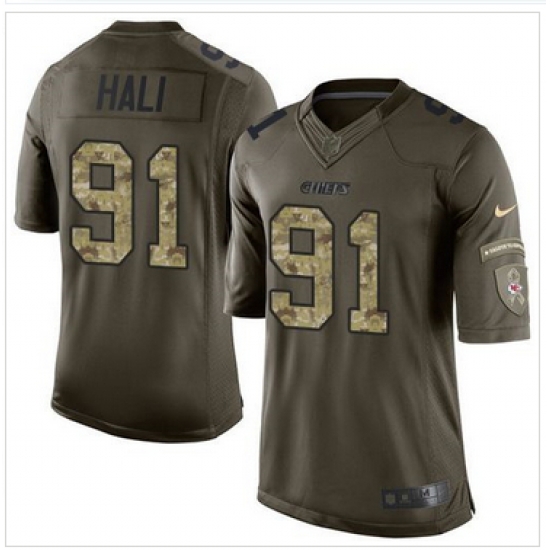 Nike Kansas City Chiefs #91 Tamba Hali Green Men 27s Stitched NFL Limited Salute to Service Jersey Nike Kansas City Chiefs #91 Tamba Hali Green Men 27s Stitched NFL Limited Salute to Service Jersey