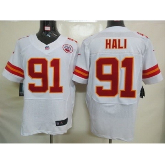 Nike Kansas City Chiefs 91 Tamba Hali White Elite NFL Jersey Nike Kansas City Chiefs 91 Tamba Hali White Elite NFL Jersey