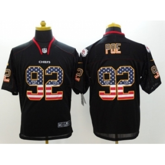 Nike Kansas City Chiefs 92 Dontari Poe Black Elite USA Flag Fashion NFL Jersey Nike Kansas City Chiefs 92 Dontari Poe Black Elite USA Flag Fashion NFL Jersey