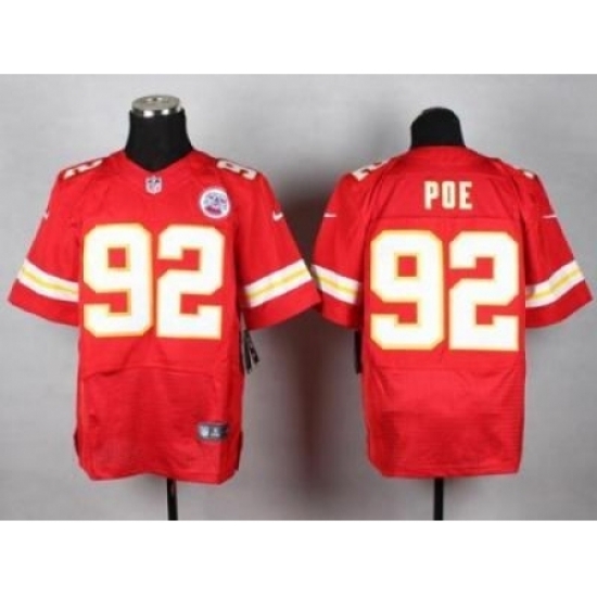 Nike Kansas City Chiefs 92 Dontari Poe Red Elite NFL Jersey Nike Kansas City Chiefs 92 Dontari Poe Red Elite NFL Jersey