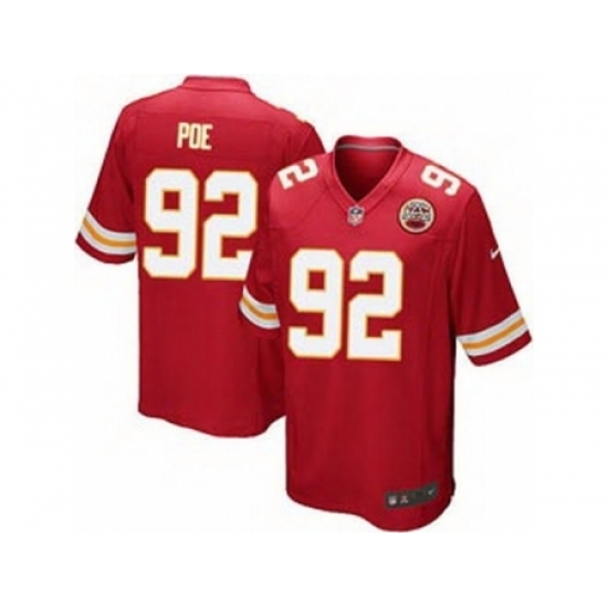 Nike Kansas City Chiefs 92 Dontari Poe Red Game NFL Jersey Nike Kansas City Chiefs 92 Dontari Poe Red Game NFL Jersey