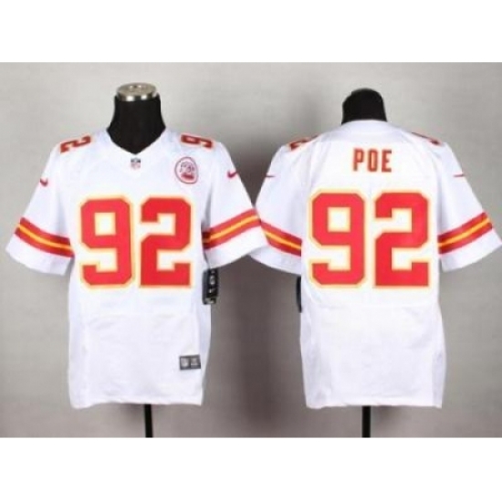 Nike Kansas City Chiefs 92 Dontari Poe White Elite NFL Jersey Nike Kansas City Chiefs 92 Dontari Poe White Elite NFL Jersey