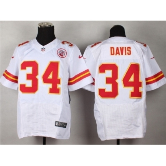 Nike kansas city chiefs 34 Knile Davis White Elite NFL Jersey Nike kansas city chiefs 34 Knile Davis White Elite NFL Jersey