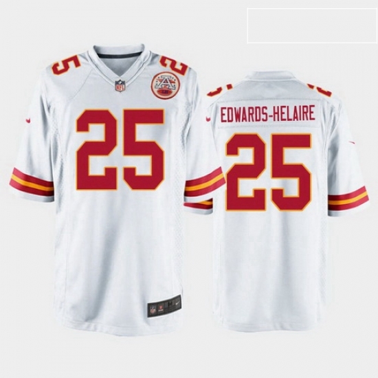 men clyde edwards helaire kansas city chiefs white game jersey men clyde edwards helaire kansas city chiefs white game jersey