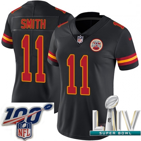 2020 Super Bowl LIV Women Nike Kansas City Chiefs #11 Alex Smith Limited Black Rush Vapor Untouchable NFL Jersey 2020 Super Bowl LIV Women Nike Kansas City Chiefs #11 Alex Smith Limited Black Rush Vapor Untouchable NFL Jersey