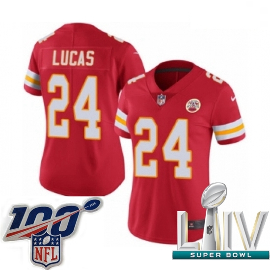 2020 Super Bowl LIV Women Nike Kansas City Chiefs #24 Jordan Lucas Red Team Color Vapor Untouchable Limited Player NFL Jersey 2020 Super Bowl LIV Women Nike Kansas City Chiefs #24 Jordan Lucas Red Team Color Vapor Untouchable Limited Player NFL Jersey