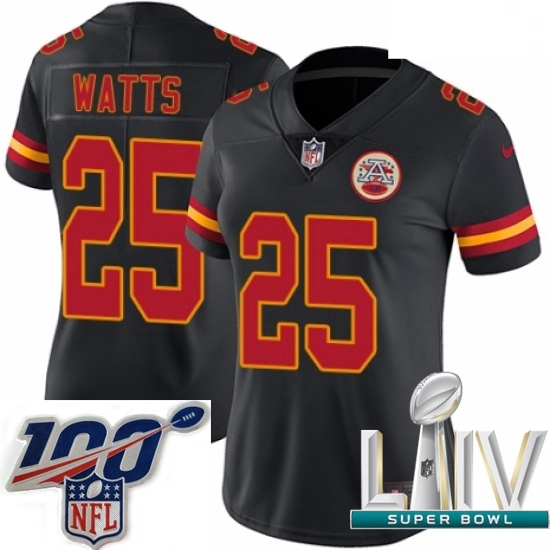2020 Super Bowl LIV Women Nike Kansas City Chiefs #25 Armani Watts Limited Black Rush Vapor Untouchable NFL Jersey 2020 Super Bowl LIV Women Nike Kansas City Chiefs #25 Armani Watts Limited Black Rush Vapor Untouchable NFL Jersey