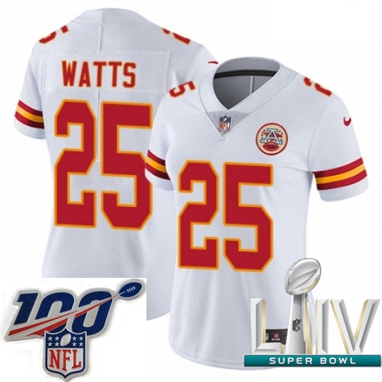 2020 Super Bowl LIV Women Nike Kansas City Chiefs #25 Armani Watts White Vapor Untouchable Limited Player NFL Jersey 2020 Super Bowl LIV Women Nike Kansas City Chiefs #25 Armani Watts White Vapor Untouchable Limited Player NFL Jersey