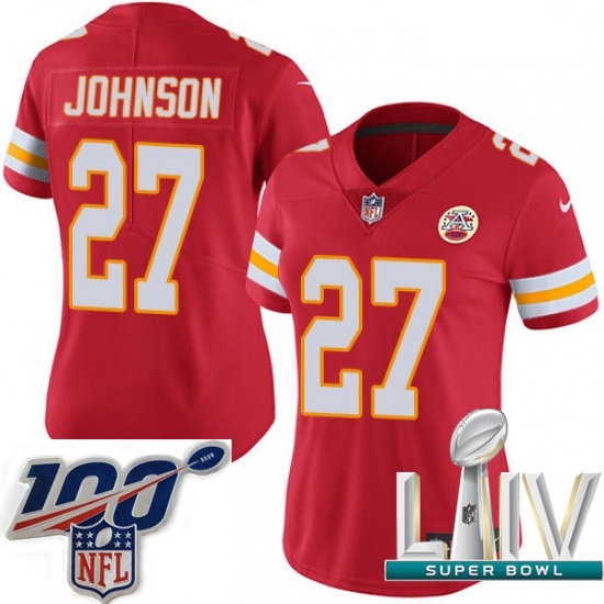 2020 Super Bowl LIV Women Nike Kansas City Chiefs #27 Larry Johnson Red Team Color Vapor Untouchable Limited Player NFL Jersey 2020 Super Bowl LIV Women Nike Kansas City Chiefs #27 Larry Johnson Red Team Color Vapor Untouchable Limited Player NFL Jersey