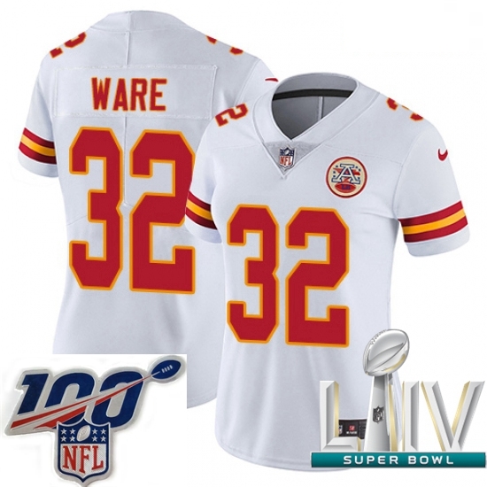 2020 Super Bowl LIV Women Nike Kansas City Chiefs #32 Spencer Ware White Vapor Untouchable Limited Player NFL Jersey 2020 Super Bowl LIV Women Nike Kansas City Chiefs #32 Spencer Ware White Vapor Untouchable Limited Player NFL Jersey