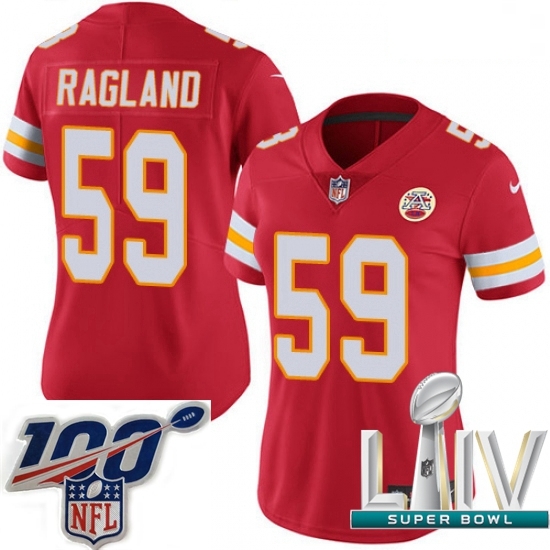 2020 Super Bowl LIV Women Nike Kansas City Chiefs #59 Reggie Ragland Red Team Color Vapor Untouchable Limited Player NFL Jersey 2020 Super Bowl LIV Women Nike Kansas City Chiefs #59 Reggie Ragland Red Team Color Vapor Untouchable Limited Player NFL Jersey