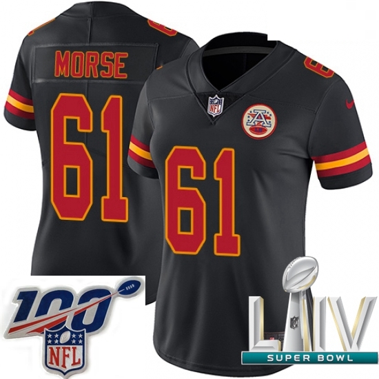 2020 Super Bowl LIV Women Nike Kansas City Chiefs #61 Mitch Morse Limited Black Rush Vapor Untouchable NFL Jersey 2020 Super Bowl LIV Women Nike Kansas City Chiefs #61 Mitch Morse Limited Black Rush Vapor Untouchable NFL Jersey
