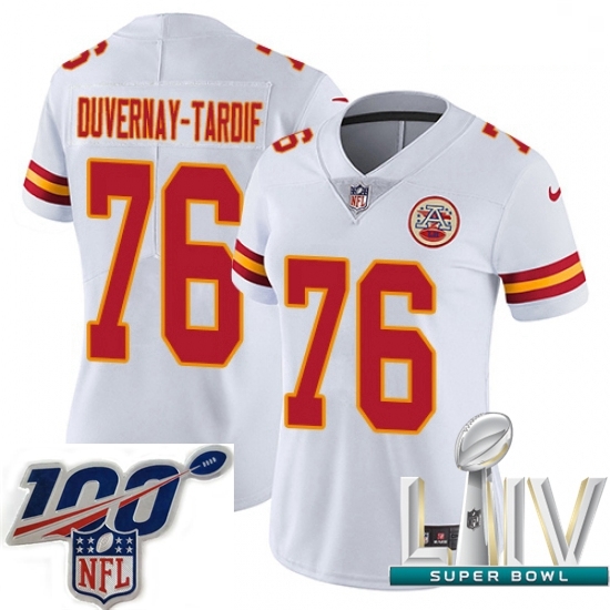 2020 Super Bowl LIV Women Nike Kansas City Chiefs #76 Laurent Duvernay-Tardif White Vapor Untouchable Limited Player NFL Jersey 2020 Super Bowl LIV Women Nike Kansas City Chiefs #76 Laurent Duvernay-Tardif White Vapor Untouchable Limited Player NFL Jersey
