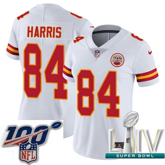 2020 Super Bowl LIV Women Nike Kansas City Chiefs #84 Demetrius Harris White Vapor Untouchable Limited Player NFL Jersey 2020 Super Bowl LIV Women Nike Kansas City Chiefs #84 Demetrius Harris White Vapor Untouchable Limited Player NFL Jersey