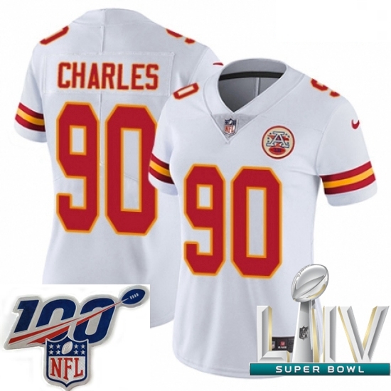 2020 Super Bowl LIV Women Nike Kansas City Chiefs #90 Stefan Charles White Vapor Untouchable Limited Player NFL Jersey 2020 Super Bowl LIV Women Nike Kansas City Chiefs #90 Stefan Charles White Vapor Untouchable Limited Player NFL Jersey