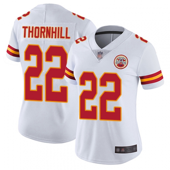 Chiefs 22 Juan Thornhill White Women Stitched Football Vapor Untouchable Limited Jersey Chiefs 22 Juan Thornhill White Women Stitched Football Vapor Untouchable Limited Jersey