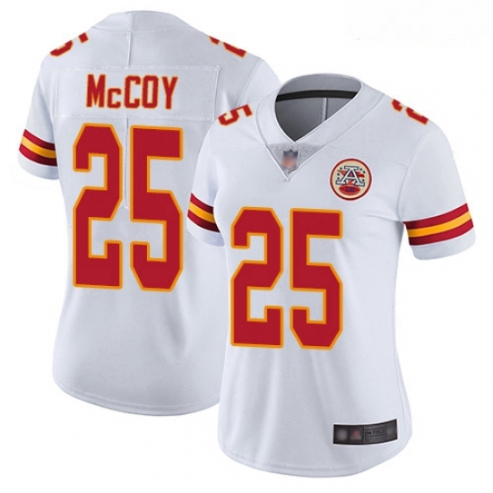 Chiefs #25 LeSean McCoy White Women Stitched Football Vapor Untouchable Limited Jersey Chiefs #25 LeSean McCoy White Women Stitched Football Vapor Untouchable Limited Jersey