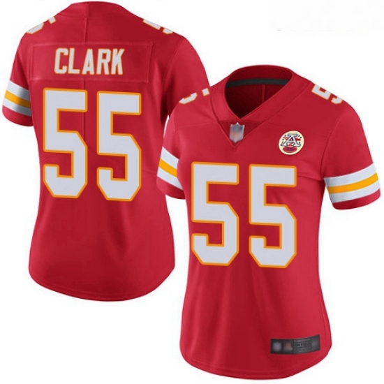 Chiefs #55 Frank Clark Red Team Color Women Stitched Football Vapor Untouchable Limited Jersey Chiefs #55 Frank Clark Red Team Color Women Stitched Football Vapor Untouchable Limited Jersey