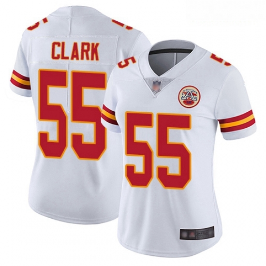 Chiefs #55 Frank Clark White Women Stitched Football Vapor Untouchable Limited Jersey Chiefs #55 Frank Clark White Women Stitched Football Vapor Untouchable Limited Jersey