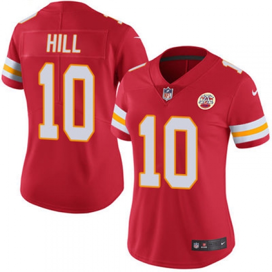 Nike Chiefs #10 Tyreek Hill Red Team Color Womens Stitched NFL Vapor Untouchable Limited Jersey Nike Chiefs #10 Tyreek Hill Red Team Color Womens Stitched NFL Vapor Untouchable Limited Jersey