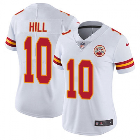 Nike Chiefs #10 Tyreek Hill White Womens Stitched NFL Vapor Untouchable Limited Jersey Nike Chiefs #10 Tyreek Hill White Womens Stitched NFL Vapor Untouchable Limited Jersey