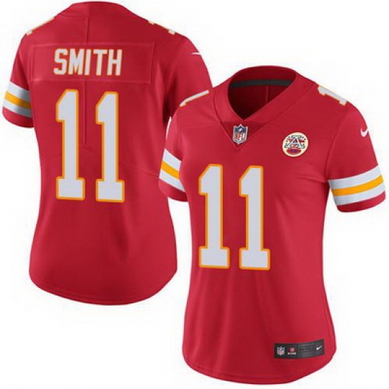 Nike Chiefs #11 Alex Smith Red Team Color Womens Stitched NFL Vapor Untouchable Limited Jersey Nike Chiefs #11 Alex Smith Red Team Color Womens Stitched NFL Vapor Untouchable Limited Jersey