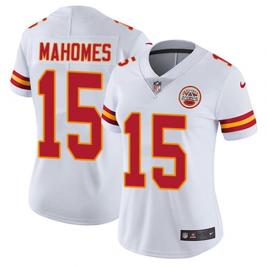 Nike Chiefs #15 Patrick Mahomes White Womens Stitched NFL Vapor Untouchable Limited Jersey Nike Chiefs #15 Patrick Mahomes White Womens Stitched NFL Vapor Untouchable Limited Jersey